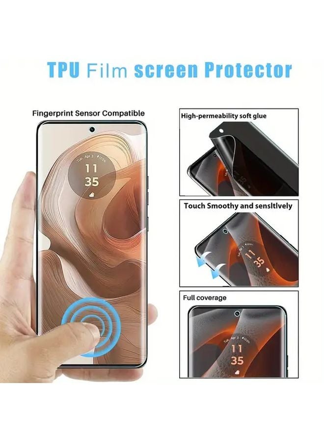 Motorola Edge 60 Fusion Privacy Hydrogel Screen Protector Anti Spy Bubble Free Full Coverage - Image 2